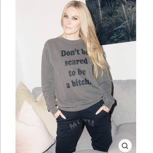 NWT Married To The Mob Sweatpants Black on Black